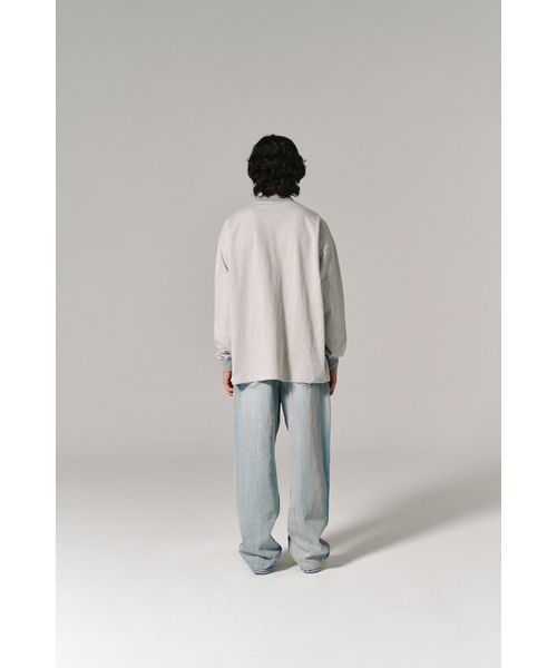HISHANDER(ヒズハンダー)の「ROUND PATCH THIN L/S T-SHIRTS GREY(Tシャツ/カットソー・メンズ・その他・1/2/3)」の8枚目の写真