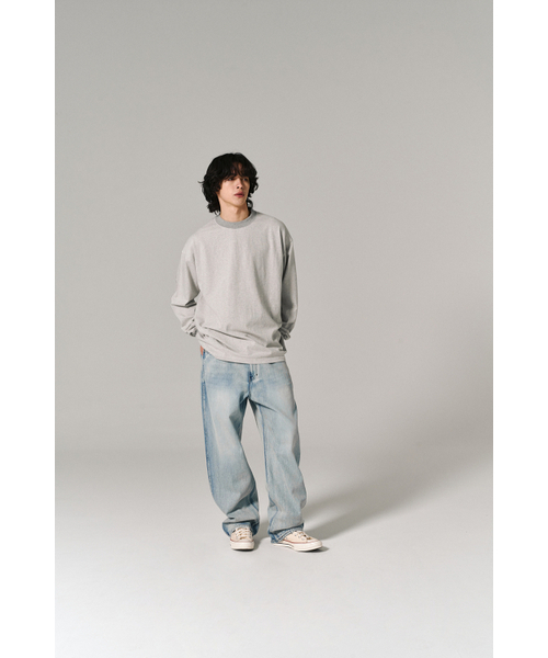 HISHANDER(ヒズハンダー)の「ROUND PATCH THIN L/S T-SHIRTS GREY(Tシャツ/カットソー・メンズ・その他・1/2/3)」の10枚目の写真