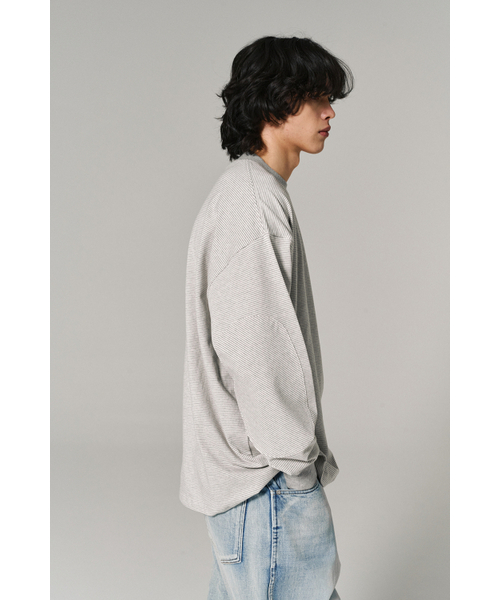 HISHANDER(ヒズハンダー)の「ROUND PATCH THIN L/S T-SHIRTS GREY(Tシャツ/カットソー・メンズ・その他・1/2/3)」の11枚目の写真
