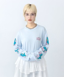 PUNYUS（プニュズ）の「ベアスリーブプリントロンＴ（Tシャツ/カットソー）」