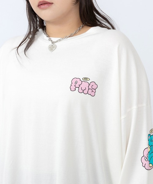 PUNYUS(プニュズ)の「ベアスリーブプリントロンT(Tシャツ/カットソー・レディース・ホワイト/イエロー/サックスブルー・1/5/4/3/2)」の16枚目の写真