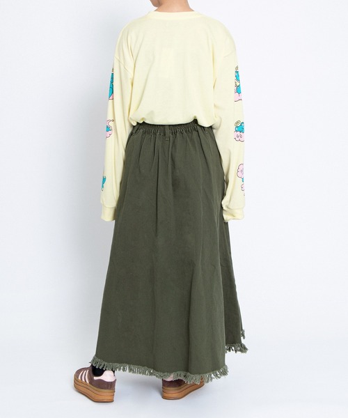 PUNYUS(プニュズ)の「ベアスリーブプリントロンT(Tシャツ/カットソー・レディース・ホワイト/イエロー/サックスブルー・1/5/4/3/2)」の4枚目の写真