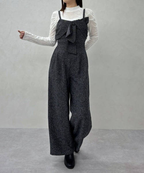 31 Sons de mode(トランテアン ソン ドゥ モード)の「2025秋冬新作 ベロア起毛シアートップス(Tシャツ/カットソー・レディース・ブラック/グレー/オフホワイト・フリ-)」の18枚目の写真