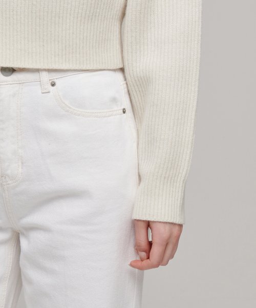 MUSINSA STANDARD WOMAN（ムシンサスタンダードウーマン）の「ウィメンズラムウールリブニットハーフジップ[アイボリー]（ニット/セーター・レディース・その他・MEDIUM/LARGE/SMALL/X-SMALL）」の7枚目の写真