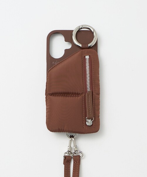 ajew iPhone16用ジップフォンケース ダークチョコ ajew iPhone16用ジップフォンケース ダークチョコ ajew iPhone16用