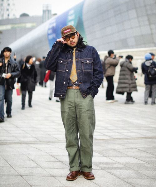 OUTSTANDING(アウトスタンディング)の「BACK SATIN FATIGUE PANTS(STRAIGHT FIT)_OLIVE GREEN(その他パンツ・メンズ・その他・SMALL/MEDIUM/LARGE)」の12枚目の写真