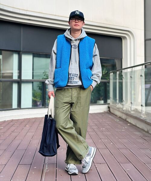 OUTSTANDING(アウトスタンディング)の「BACK SATIN FATIGUE PANTS(STRAIGHT FIT)_OLIVE GREEN(その他パンツ・メンズ・その他・SMALL/MEDIUM/LARGE)」の6枚目の写真