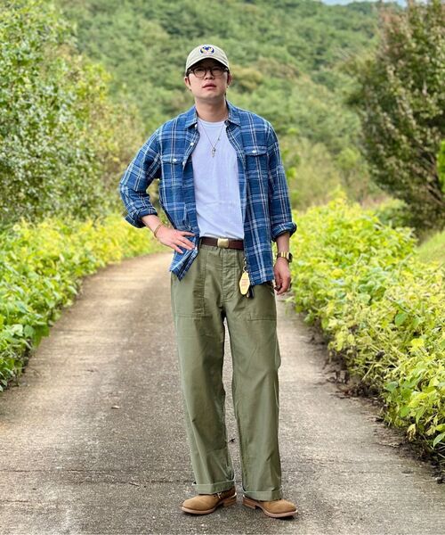 OUTSTANDING(アウトスタンディング)の「BACK SATIN FATIGUE PANTS(STRAIGHT FIT)_OLIVE GREEN(その他パンツ・メンズ・その他・SMALL/MEDIUM/LARGE)」の8枚目の写真