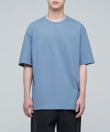 リラックスフィットクルーネックTシャツ[フェイドブルー]