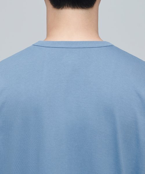 MUSINSA STANDARD（ムシンサスタンダード）の「リラックスフィットクルーネックTシャツ[フェイドブルー]（Tシャツ/カットソー・メンズ・その他・XX-LARGE/XXX-LARGE/SMALL/MEDIUM/LARGE/X-LARGE）」の5枚目の写真