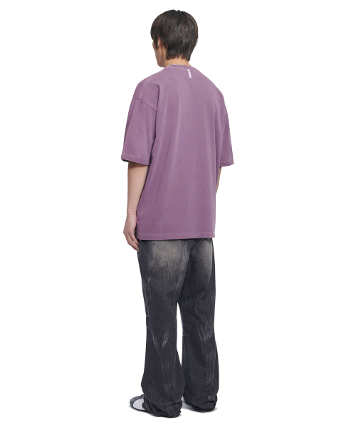 NOMANUAL(NOMANUAL)の「PATCH T-SHIRT - PURPLE(Tシャツ/カットソー・レディース・その他・MEDIUM/LARGE/X-LARGE)」の4枚目の写真
