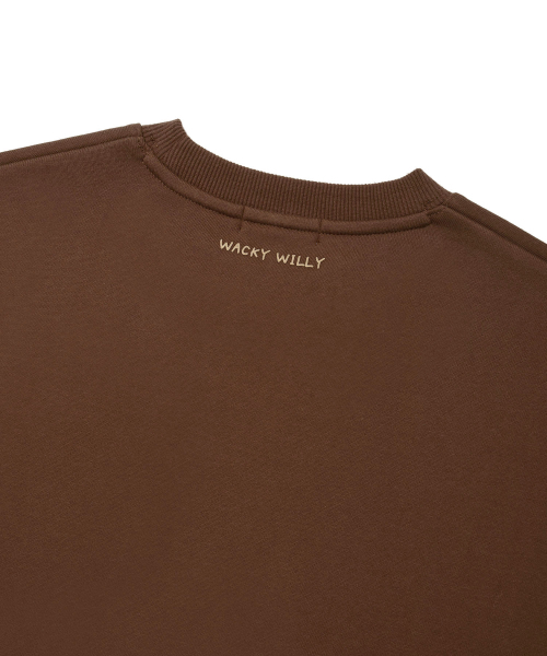 Wacky WiLLy（ワッキーウィリー）の「[25FW] ウィメンズ リリーワッペン クロップ スウェット ブラウン（スウェット・レディース・その他・SMALL/MEDIUM/LARGE）」の7枚目の写真