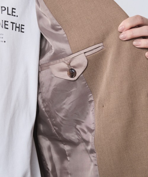 セットアップ対応】ダブルテーラードジャケット＜大きいサイズ有