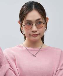 SUNCUTGlasses/UV100%CUT ボストン型 サングラス【度無し専用】 丸 メタルフレーム 紫外線対策 UVカット ユニセックス｜Zoff