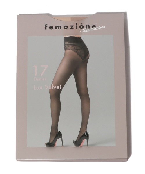 ESTNATION（エストネーション）の「femozione / 17 リュクスベルベット（タイツ/ストッキング・レディース・グレー/ブラック・M/L）」の3枚目の写真