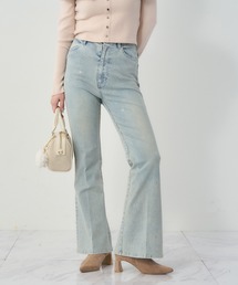 Rirandture パールビジューストレートデニム　美品 レディースのデニムパンツ（ビジュー）ファッション通販 - ZOZOTOWN