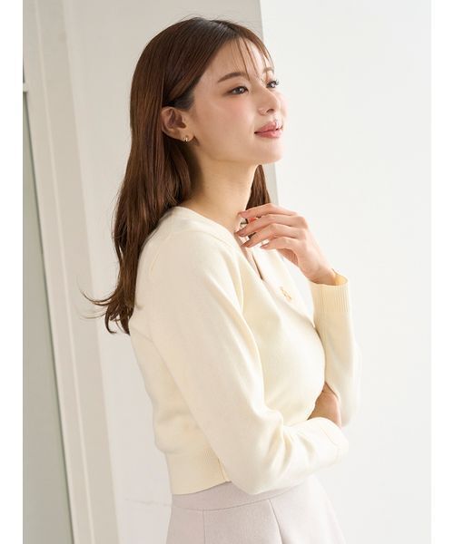 SNIDEL（スナイデル）の「ブローチ付きニットプルオーバー（ニット/セーター・レディース・グレー/イエロー/アイボリー/その他・F）」の22枚目の写真