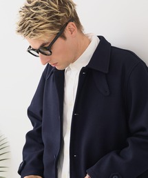 Blue Standard （ブルースタンダード）の「【BLUE STANDARD/ブルースタンダード】圧縮ニット ウールライク バルマカーンコート 軽量 ソフトタッチ（チェスターコート）」