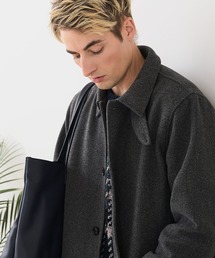 Blue Standard （ブルースタンダード）の「【BLUE STANDARD/ブルースタンダード】圧縮ニット ウールライク バルマカーンコート 軽量 ソフトタッチ（チェスターコート）」