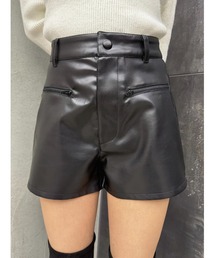 EGOIST | デザインポケットフェイクレザーショートパンツ(その他パンツ)