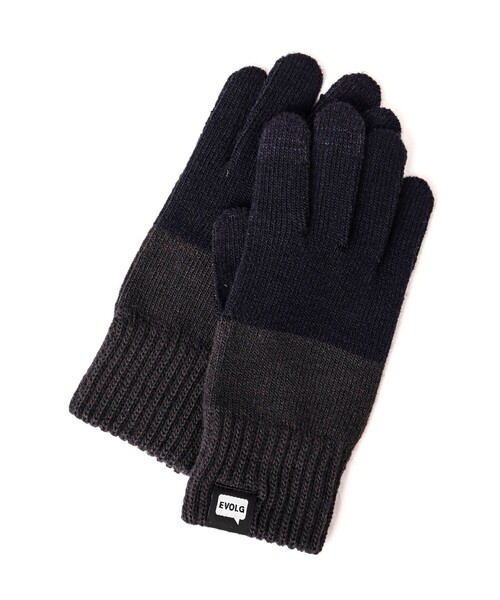 EVOLG(エヴォログ)の「【EVOLG/エヴォログ】2TON ニットグローブ LET2364(手袋・メンズ・オリーブ/ネイビー/ベージュ/ダークネイビー・FREE)」の4枚目の写真