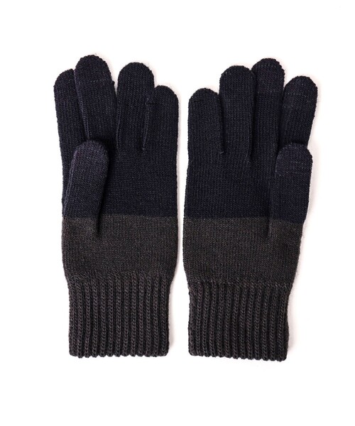 EVOLG(エヴォログ)の「【EVOLG/エヴォログ】2TON ニットグローブ LET2364(手袋・メンズ・オリーブ/ネイビー/ベージュ/ダークネイビー・FREE)」の6枚目の写真