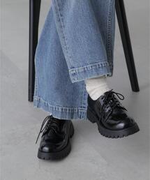 ◆厚底レースアップシューズ