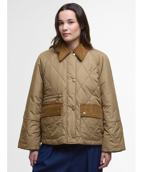 Barbour(バブアー)の「Martha キルティング ジャケット(レディース)(ブルゾン・レディース・オリーブ/ベージュ・10)」の1枚目の写真