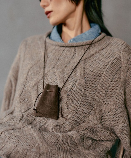 LEPSIM(レプシィム)の「アソート巾着ネックレス 612467(ネックレス・レディース・ブラック/ブラウン・ONE SIZE)」の1枚目の写真