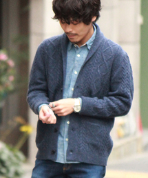 JOURNAL STANDARD | シェットランドケーブルショールカーディガン#(カーディガン/ボレロ)