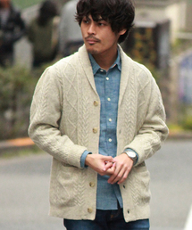 JOURNAL STANDARD | シェットランドケーブルショールカーディガン#(カーディガン/ボレロ)