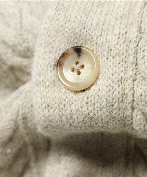 JOURNAL STANDARD（ジャーナルスタンダード）の「シェットランドケーブルショールカーディガン#（カーディガン/ボレロ・メンズ・アイボリー/キャメル/グリーン/コバルトブルー/チャコールグレー・LARGE/MEDIUM）」の13枚目の写真