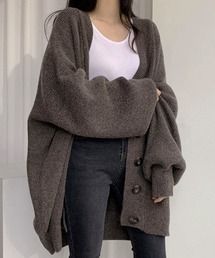 ボリュームシルエットニットカーディガン