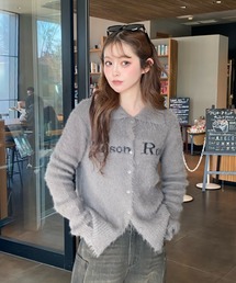 RAY CASSIN | シャギーロゴ釦カーディガン(カーディガン/ボレロ)