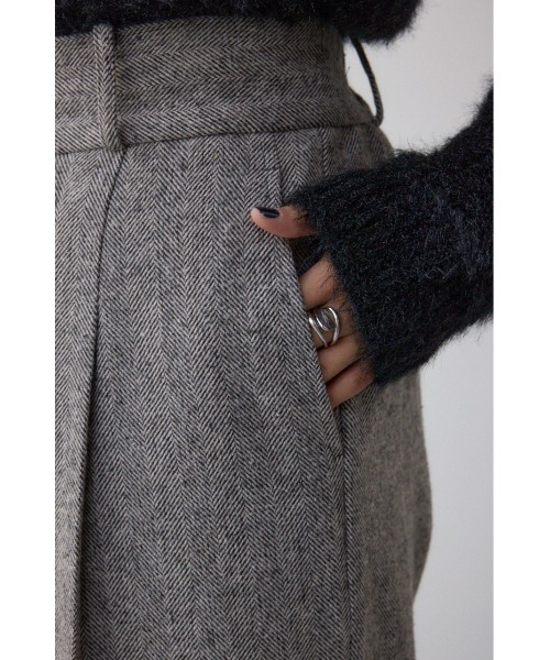 AZUL by moussy(アズールバイマウジー)の「ヘリンボーンワイドパンツ(スラックス・レディース・ブラック系その他/ブラウン系その他・SMALL/MEDIUM)」の11枚目の写真