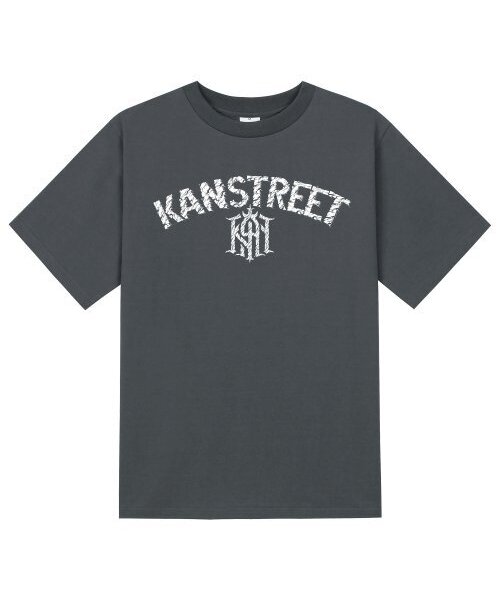 KAN6312(カン6312)の「KTG0174 レタリングオールドカン半袖Tシャツ - グレー(Tシャツ/カットソー・メンズ・その他・X-LARGE/SMALL/MEDIUM/LARGE)」の1枚目の写真