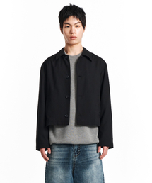 KICHUL（キチョル）の「Minimal crop jacket (black)（その他アウター）」