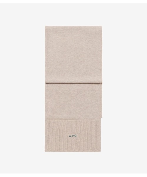 A.P.C.（アーペーセー）の「ECHARPE THUN（マフラー・メンズ・イエロー/ベージュ系その他/ブラック/グリーン系その他・ONESIZE）」の2枚目の写真