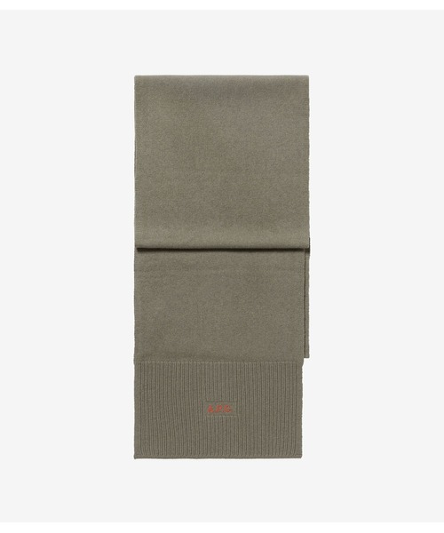 A.P.C.（アーペーセー）の「ECHARPE THUN（マフラー・メンズ・イエロー/ベージュ系その他/ブラック/グリーン系その他・ONESIZE）」の3枚目の写真