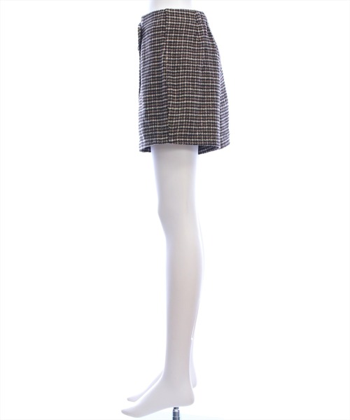 clear（クリア）の「チェックラップデザインミニスカート[大人 フェミニン 上品]≪AW新作≫（スカート・レディース・ブラウン/ブラック・F）」の10枚目の写真