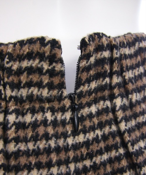 clear（クリア）の「チェックラップデザインミニスカート[大人 フェミニン 上品]≪AW新作≫（スカート・レディース・ブラウン/ブラック・F）」の13枚目の写真