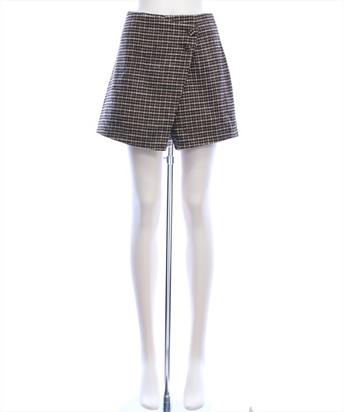 clear（クリア）の「チェックラップデザインミニスカート[大人 フェミニン 上品]≪AW新作≫（スカート・レディース・ブラウン/ブラック・F）」の16枚目の写真