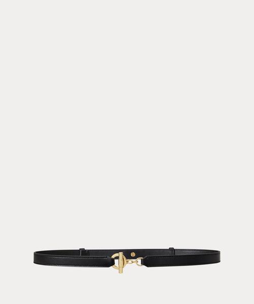 ローレンラルフローレン　レザー スキニー ベルト レザー トグル スキニー ベルト（ベルト）｜LAUREN RALPH LAUREN