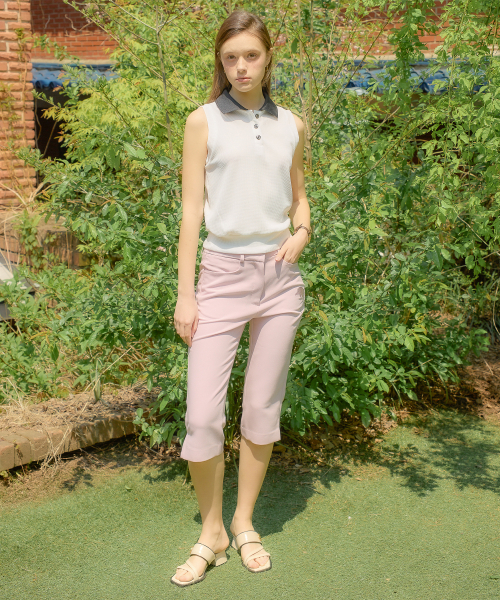 SALON DE YOHN（サロンドヨーン）の「Collar Sleeveless Top_ White（ポロシャツ・レディース・その他・SMALL/MEDIUM）」の4枚目の写真