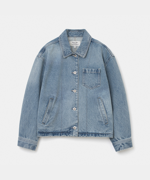 UNIFORM BRIDGE(ユニフォームブリッジ)の「denim shirt jacket 13oz(womens) light blue(シャツ/ブラウス・メンズ・その他・SMALL/MEDIUM)」の1枚目の写真