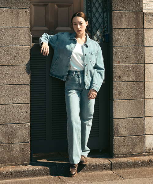 UNIFORM BRIDGE(ユニフォームブリッジ)の「denim shirt jacket 13oz(womens) light blue(シャツ/ブラウス・メンズ・その他・SMALL/MEDIUM)」の2枚目の写真