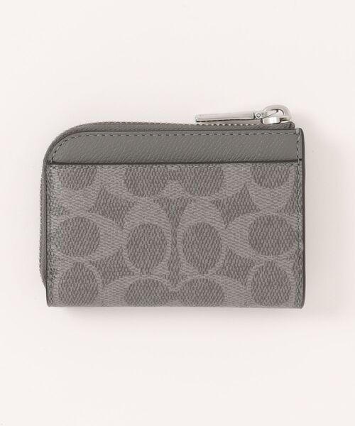 COACH（コーチ）の「Lジップ キー ケース・シグネチャー キャンバス（キーケース/キーアクセサリー・メンズ・グレー系その他・ONE）」の5枚目の写真