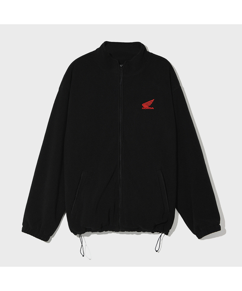 PHYPS MOTORCYCLE(フィップスモーターサイクル)の「Honda Original Wing logo Fleece Jacket Black(その他アウター・レディース・その他・SMALL/MEDIUM/LARGE/X-LARGE)」の1枚目の写真