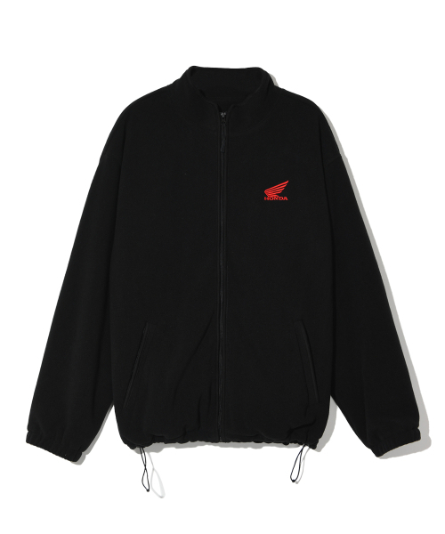 PHYPS MOTORCYCLE(フィップスモーターサイクル)の「Honda Original Wing logo Fleece Jacket Black(その他アウター・レディース・その他・SMALL/MEDIUM/LARGE/X-LARGE)」の2枚目の写真