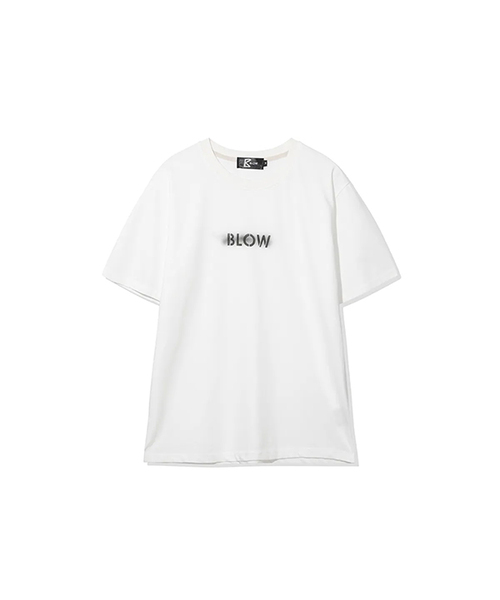 BLOW(ブロウ)の「ピグメントレタリング半袖Tシャツ_ホワイト(Tシャツ/カットソー・メンズ・ホワイト・MEDIUM/XX-LARGE)」の1枚目の写真